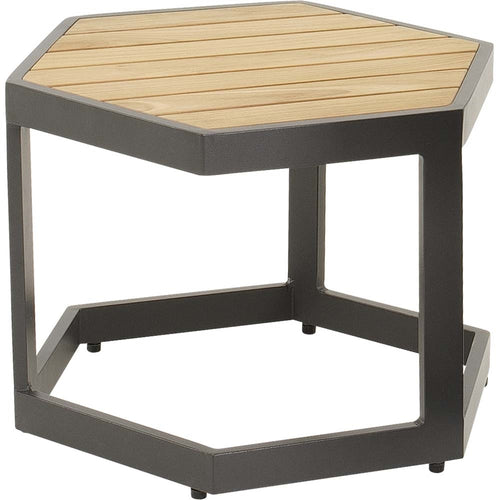 Lesli Living sidetable Esagono - antraciet - 48x41,5x34cm