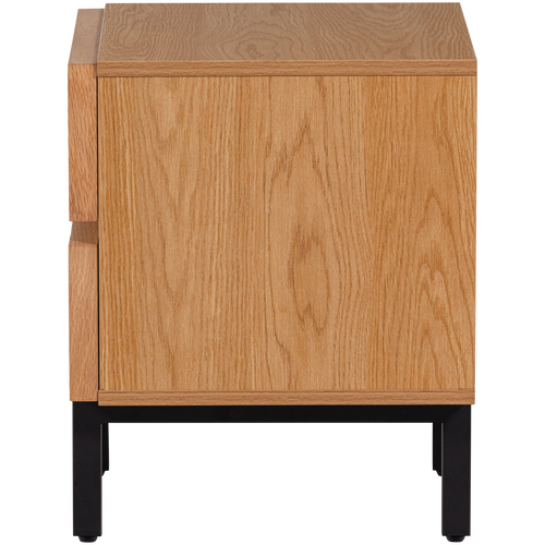 WOOOD nachtkastje 2 lades Tours - Melamine/MDF - Naturel - 51x45x42 - vtwonen shop