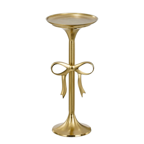 Mica Decorations Bijzettafel - H57 x Ø25 cm - Gerecycled Aluminium - Goud