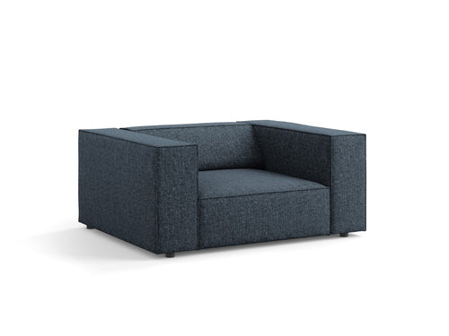 Cosmopolitan Design Fauteuil Arendal chenille, koningsblauw - 102x124x70cm