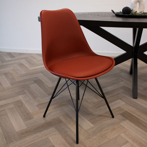 Kick kuipstoel Metal Luuk - Rood - vtwonen shop