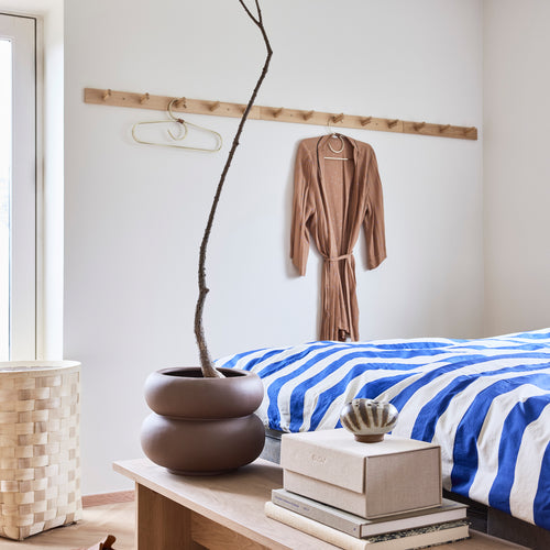 OYOY Dekbedovertrek Shima 140 x 200 cm – Blauw katoen