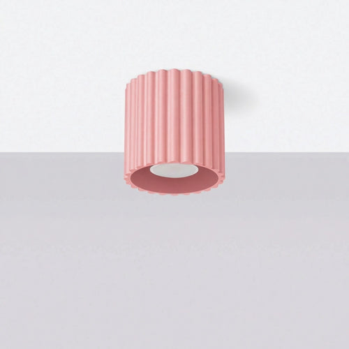 Sollux Lighting Plafondlamp AURA 1 roze GU10 - 10x10x10cm