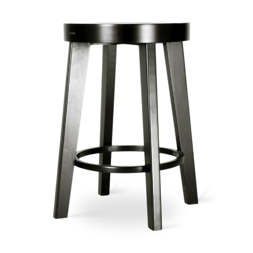 Fameg Fico houten barkruk zwart gebeitst - 61 cm
