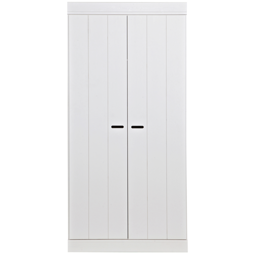 WOOOD kast 2-deurs Connect - Grenen - Wit - 195x94x53 - vtwonen shop