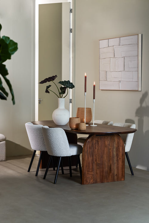 Light & Living eettafel INDORE - 220x100x75cm - bruin