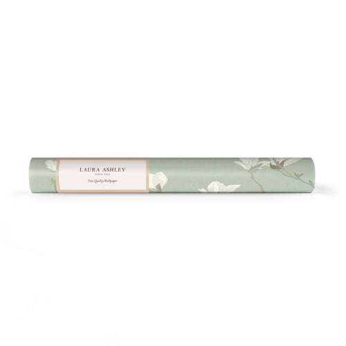 Laura Ashley Vliesbehang - Magnolia Grove Pale Eau de Nil