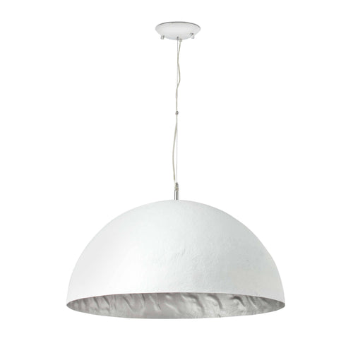 Faro Magma-Q - 3-lichts koepelvormige plafondlamp Zilver, Wit, E27