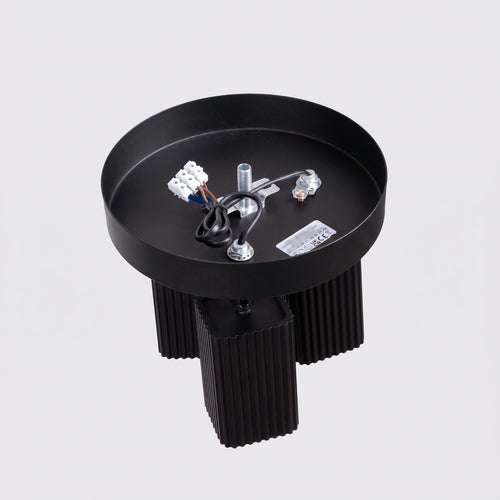Sollux Lighting Plafondlamp RAYO 3P zwart - 20x20x18cm
