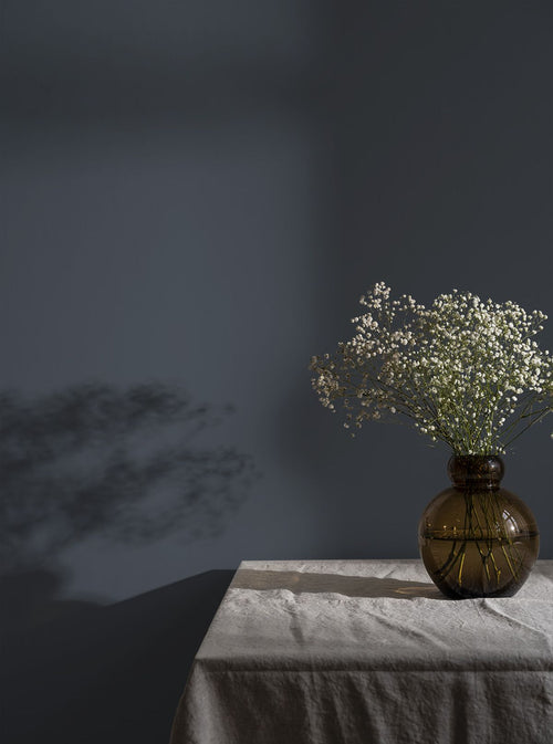 Duro Wallpaper behang effen donker vintage blauw - 53 cm x 10.05 m - 662241 - vtwonen shop