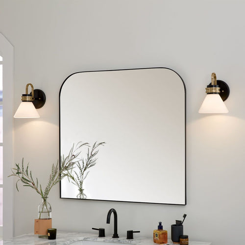 Badezimmer-Wandleuchte Classic Schwarz, Champagner Bronze 3000K IP44 1x G9