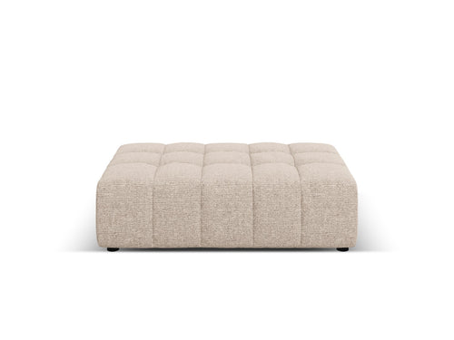 Cosmopolitan Design Poef Chicago chenille beige - 84x102x42cm