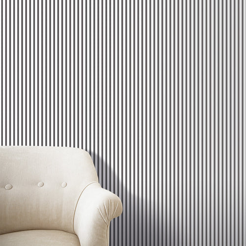 Sanders & Sanders behang strepen zwart en wit - 53 cm x 10 m - 640419 - vtwonen shop