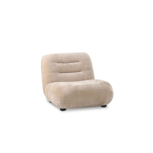 Dutchbone Wyatt Fauteuil Velours Beige - vtwonen shop