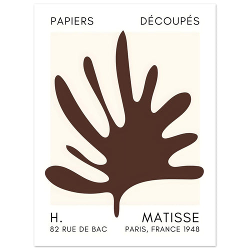 Artfulprints  Matisse – Coral drift brown   poster 30x40 cm - vtwonen shop