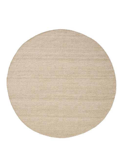 benuta wollen vloerkleed Lars - beige - ø 200 cm