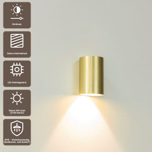 Artdelight Wandlamp Brody 1 - Goud