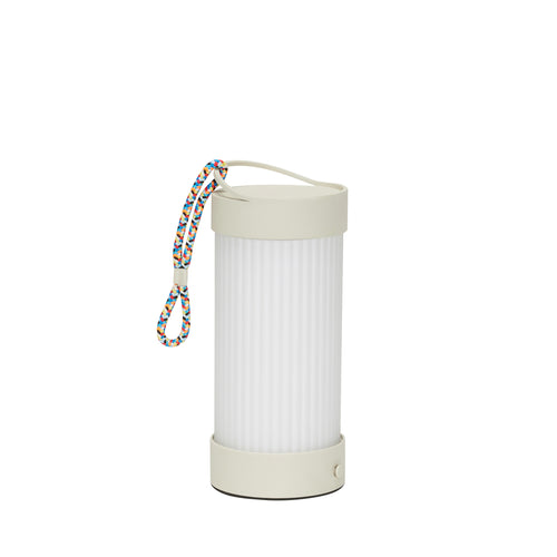 Hübsch draagbare lamp Camp - glas/ijzer - ø9xh21cm, integreret