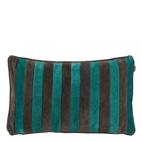 In The Mood Collection Clair Sierkussen - L55 x B35 x H10 cm - Katoenfluweel - Groen, Grijs