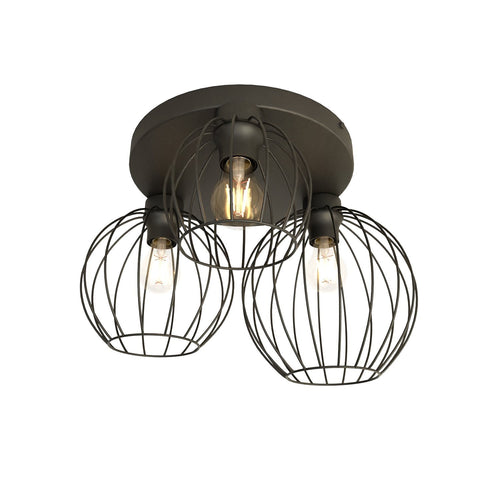 Emibig plafondlamp Nest - 3 lichts - 41  x 28   cm - zwart