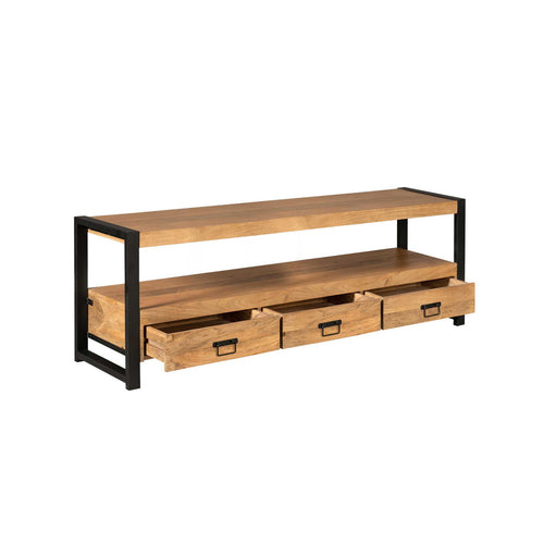 StarFurn Tv-meubel Boaz Open - Naturel Hout - 150x45x60cm - vtwonen shop