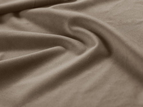 Cosmopolitan Design Opbergbed met hoofdeinde Campi 200x140cm flueel cappuccino - 230x208x80cm