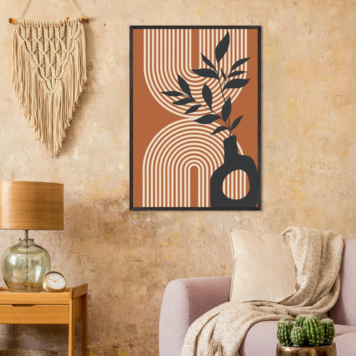 Artfulprints Poster Boho – Arched still life   - 70x100 cm - Terracotta