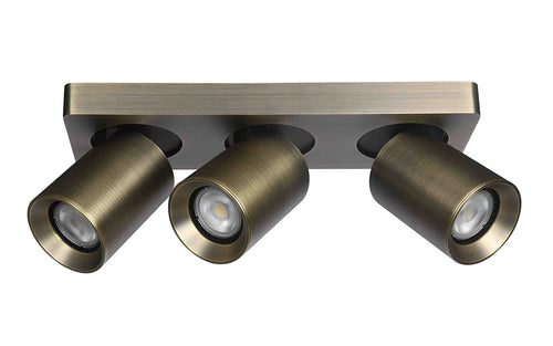 Artdelight spot Megano - 3 lichts - 30  x 11.5   cm - brons - vtwonen shop
