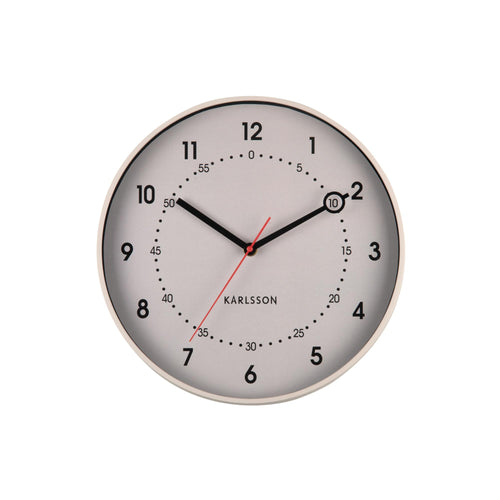 Karlsson wandklok Fresco - grijs - Ø31.5cm - vtwonen shop