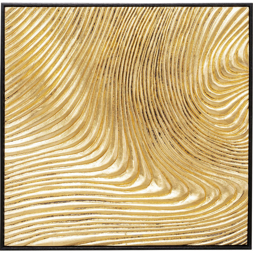 Kare Design Schilderij Wave goud (2/Set) - vtwonen shop