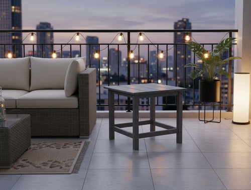 MaximaVida kunststof bijzettafel Montreal grijs - luxe uitvoering - vtwonen shop