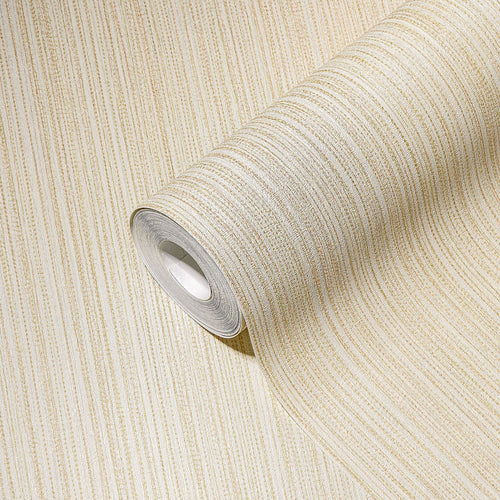 A.S. Création behang effen beige, crème en goud - 53 cm x 10.05 m - AS-388198 - vtwonen shop