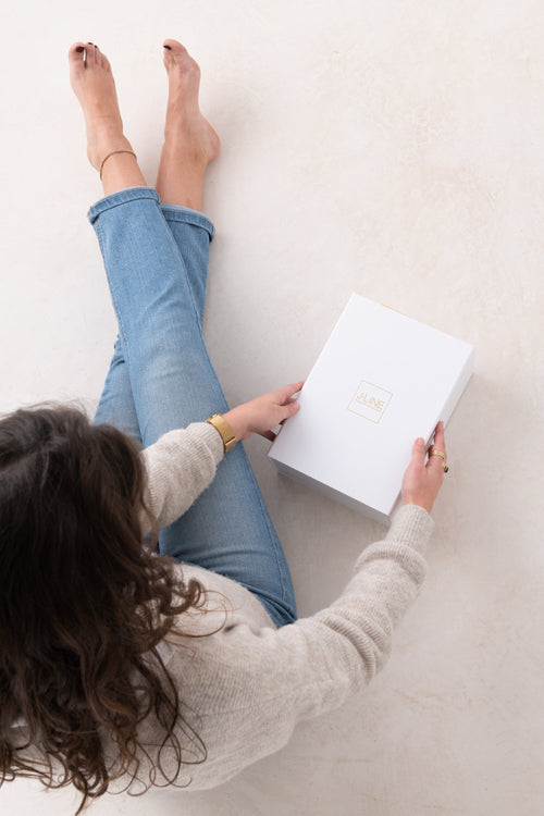 J-Line geschenkdoos - papier - wit - small