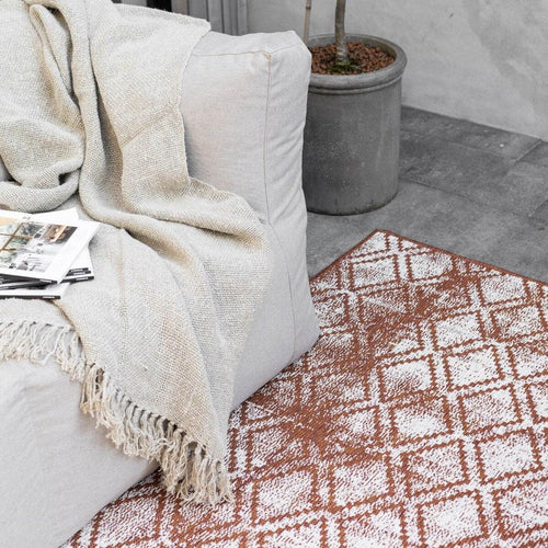 Buiten vloerkleed Frost - Roest/Wit -  dubbelzijdig - EVA Interior - 200 x 290 cm - vtwonen shop