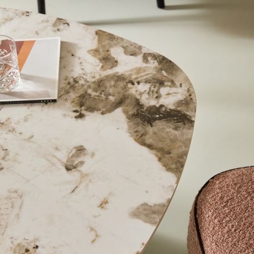 Signature - ALESSANDRA Tafel - Bruin - 45x90x90 cm