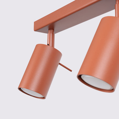 Sollux Lighting Plafondlamp RING 3L rood ochra - 45x6x17cm