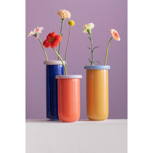 Present Time vaas Plegado M - oranje - Ø14cm