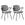 Furnhouse eetkamerstoelen armleuning Sofia - Beige - Stof (Bouclé) - Set van 2