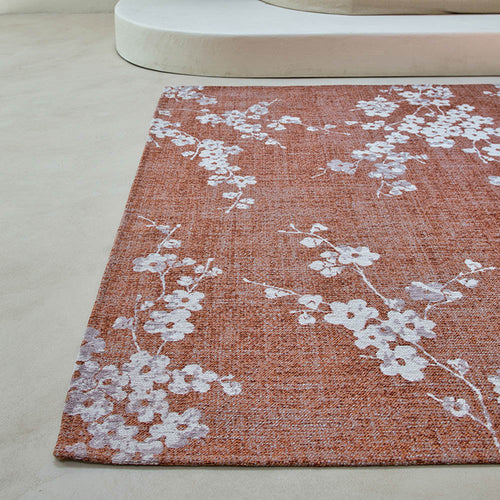 Louis De Poortere binnen & buiten machinewasbaar vloerkleed Sakura van 70% gerecycled PET - roze - 280x390cm