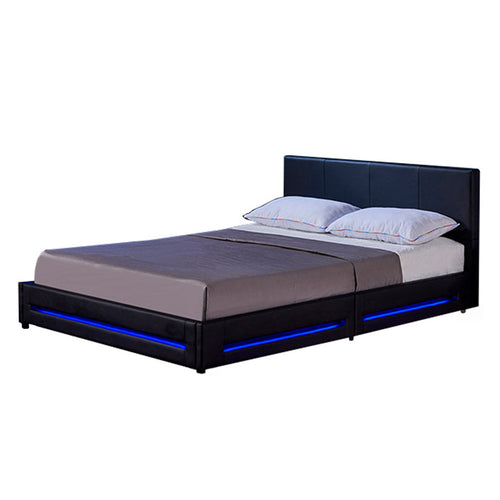 Home Deluxe LED bed ASTEROID zwart 160 x 200 cm - vtwonen shop