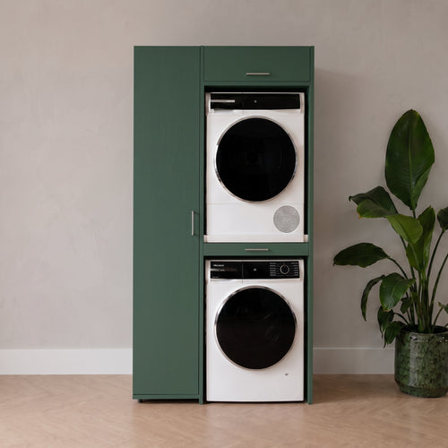 Wastoren® wasmachinekast - Slimline 3.1-DG - groen - 112 x 207 x 65 cm