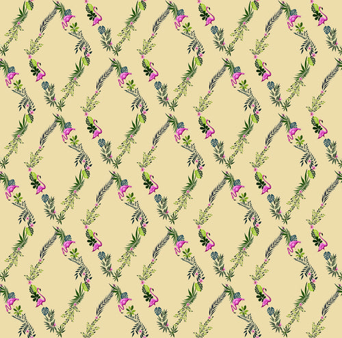 Walls4You behang tropische planten geel en groen - 53 cm x 10 m - 640108 - vtwonen shop