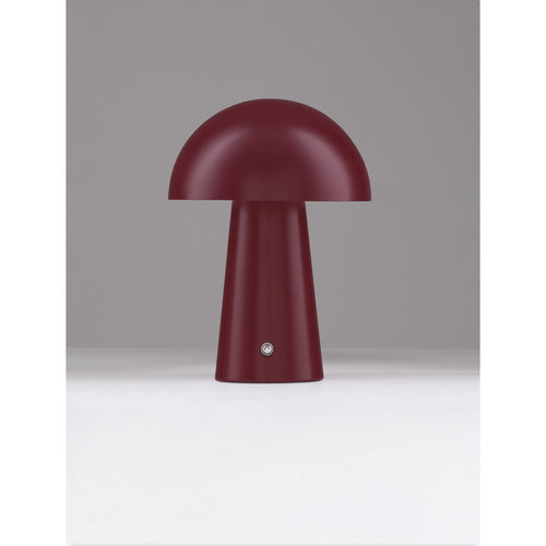 Nova Luce ANDE Geïntegreerde LED-tafellamp, mat bordeauxrood, aanraakgevoelig, dimbaar, 2W 129lm 3000K, USB-aansluiting
