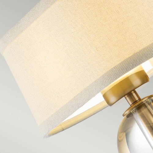 Elstead Gotham Gotham wandlamp met kap van geborsteld messing