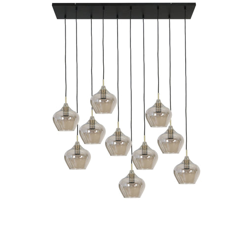 Light & Living hanglamp Rakel - brons - 124x35x60 cm