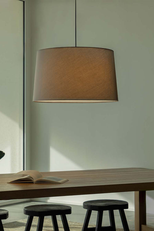 Faro Windsor Cilindrische plafondlamp zwart, grijs 3x E27