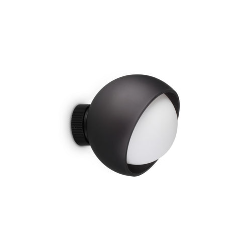 Ideal Lux BLOOM 17 cm bolvormige wandlamp zwart 1x E27