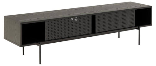 Rebellenclub TV-meubel Aarhus - meubel Aarhus 180cm - Zwart - vtwonen shop