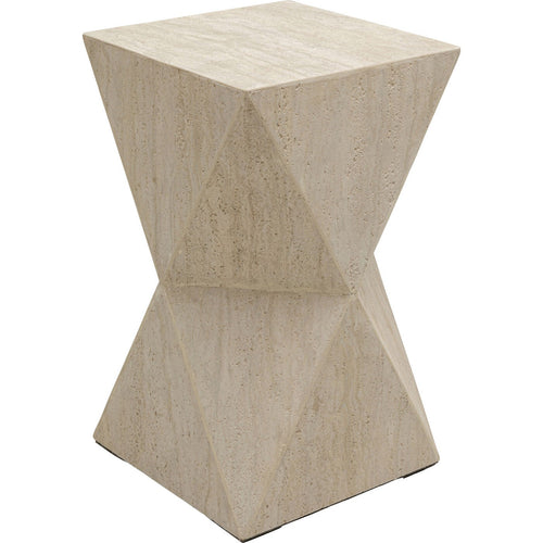 Kare Design Bijzettafel Travertino Triangle - vtwonen shop