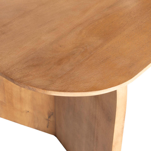 Giga Meubel Eettafel Dalarna - Deens Ovaal Naturel Hout - 280x100x76cm